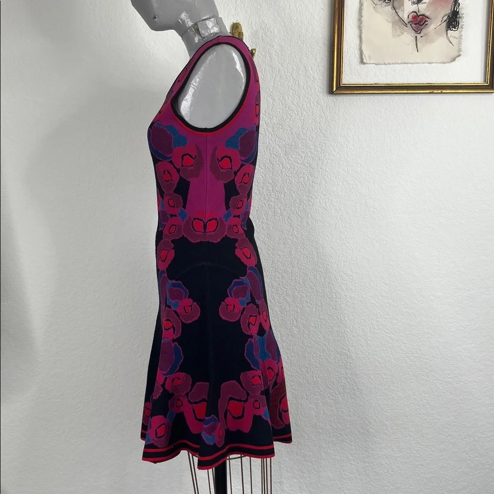 DIANE von FURSTENBERG DVF Dress Rose Jacquard Flare Dress - Picture 6 of 13